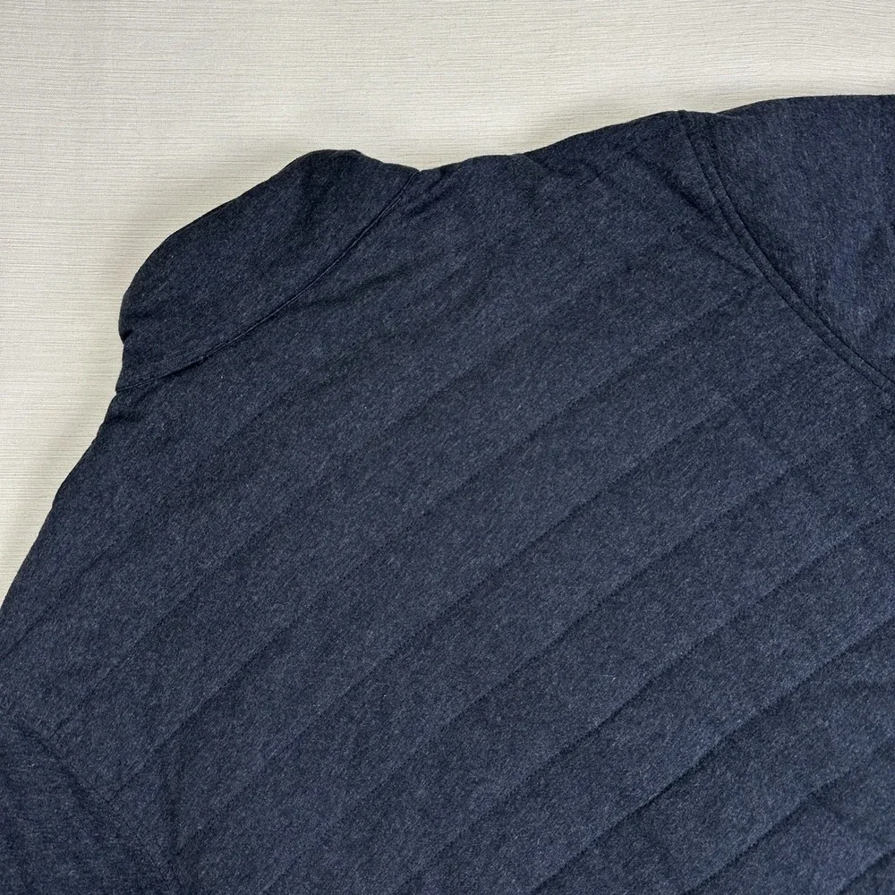 Rodd & Gunn Men Evans Creek Top Quilted Creek Full Zip Jacket Blue Charcoal M